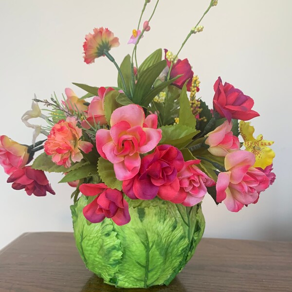 Silk Flower Arrangement Etsy