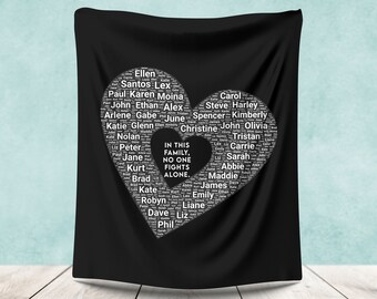 Thoughtful Support Blanket, Personalized Show of Love and Support Gifts, Uplifting Blanket, Inspirational Gift, Comforting Gifts