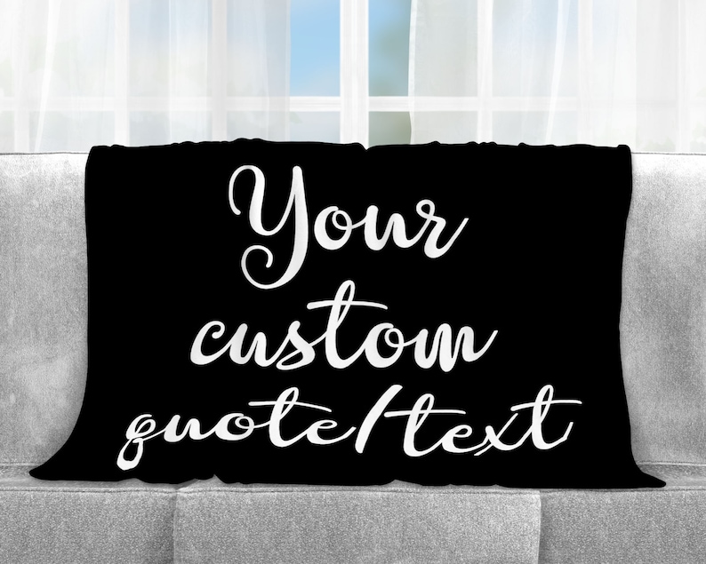 Design Your Own Blanket Personalized Quote Blanket Custom Etsy