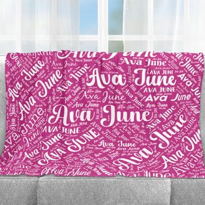 Custom Name Blanket, Personalized Baby Blanket, Custom Kids Name Blanket, Baby Name Blanket, Daughter Name Blanket, Son Name Blanket