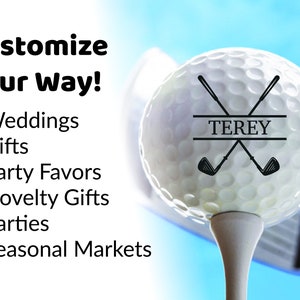 Custom Golf Balls,Golf Coach Gifts,Golf Dad Gift,Golfer Gifts,Golf Mom Gift,Player Gift,Personalized Golf Balls