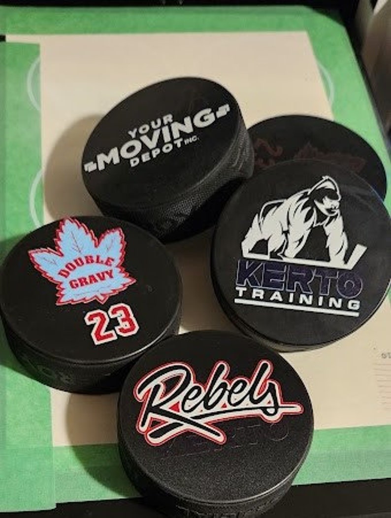 Custom hockey puck,hockey coach gifts,hockey dad gift,hockey gifts,hockey mom,hockey player gift,personalized hockey,personalized puck image 4