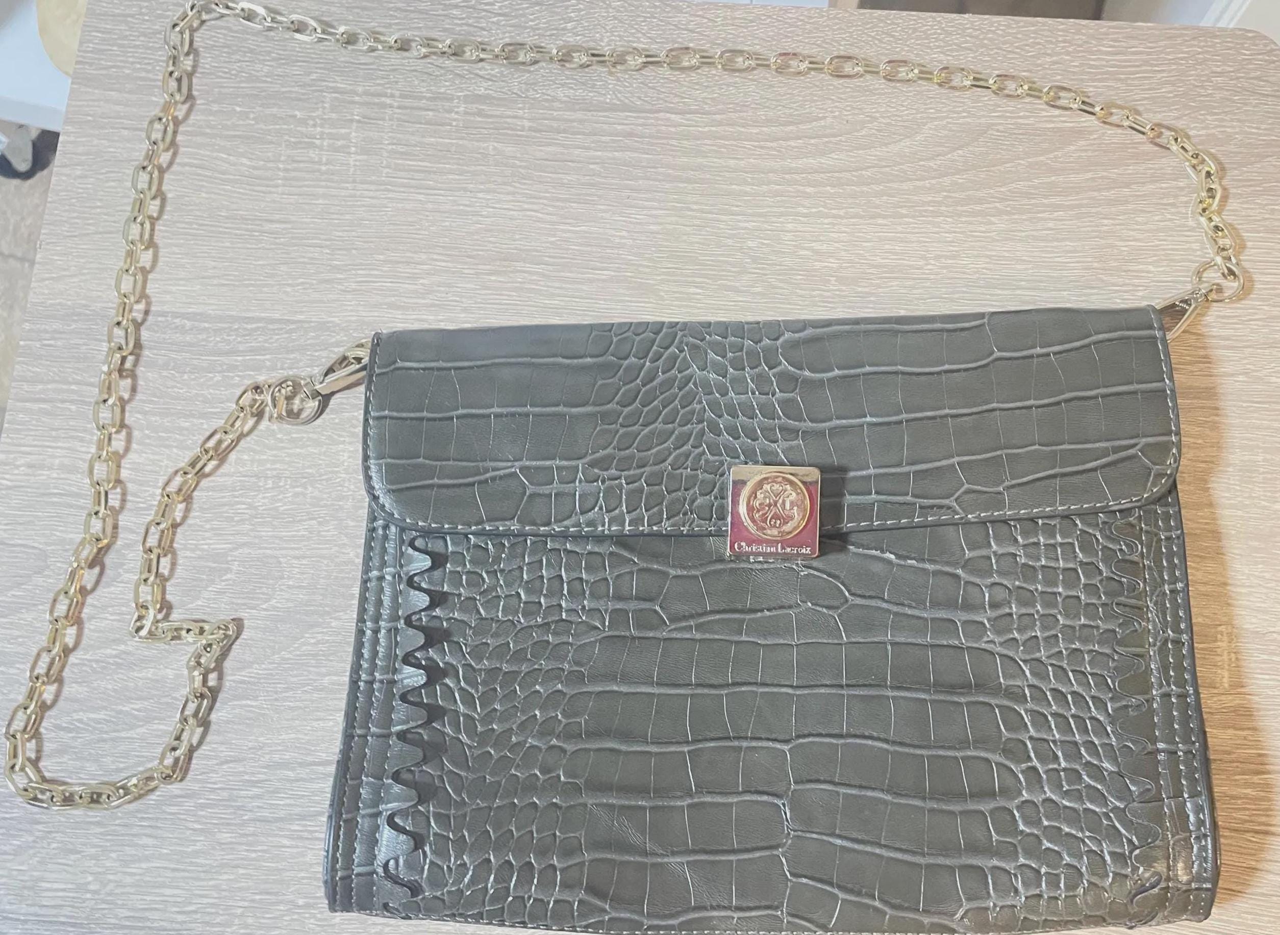 Christian Lacroix 小物入れ 紫 金 Christian Lacroix 小物入れ 紫 金