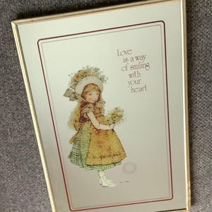 Vintage Holly Hobbie Mirror: 1970s Americana Wall Decor