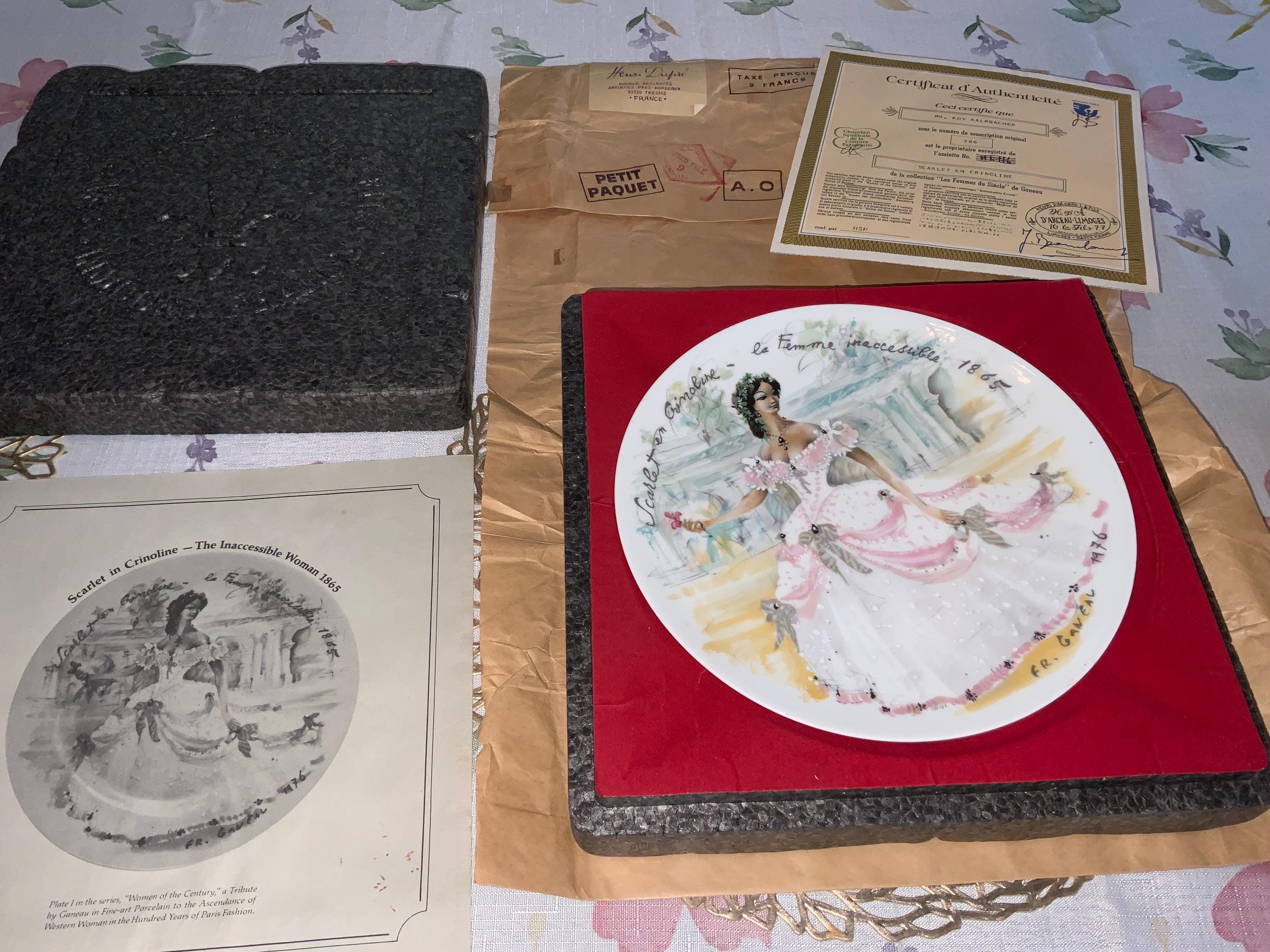 ダルソー・リモージュ・コレクターズプレート：世紀の女性たち