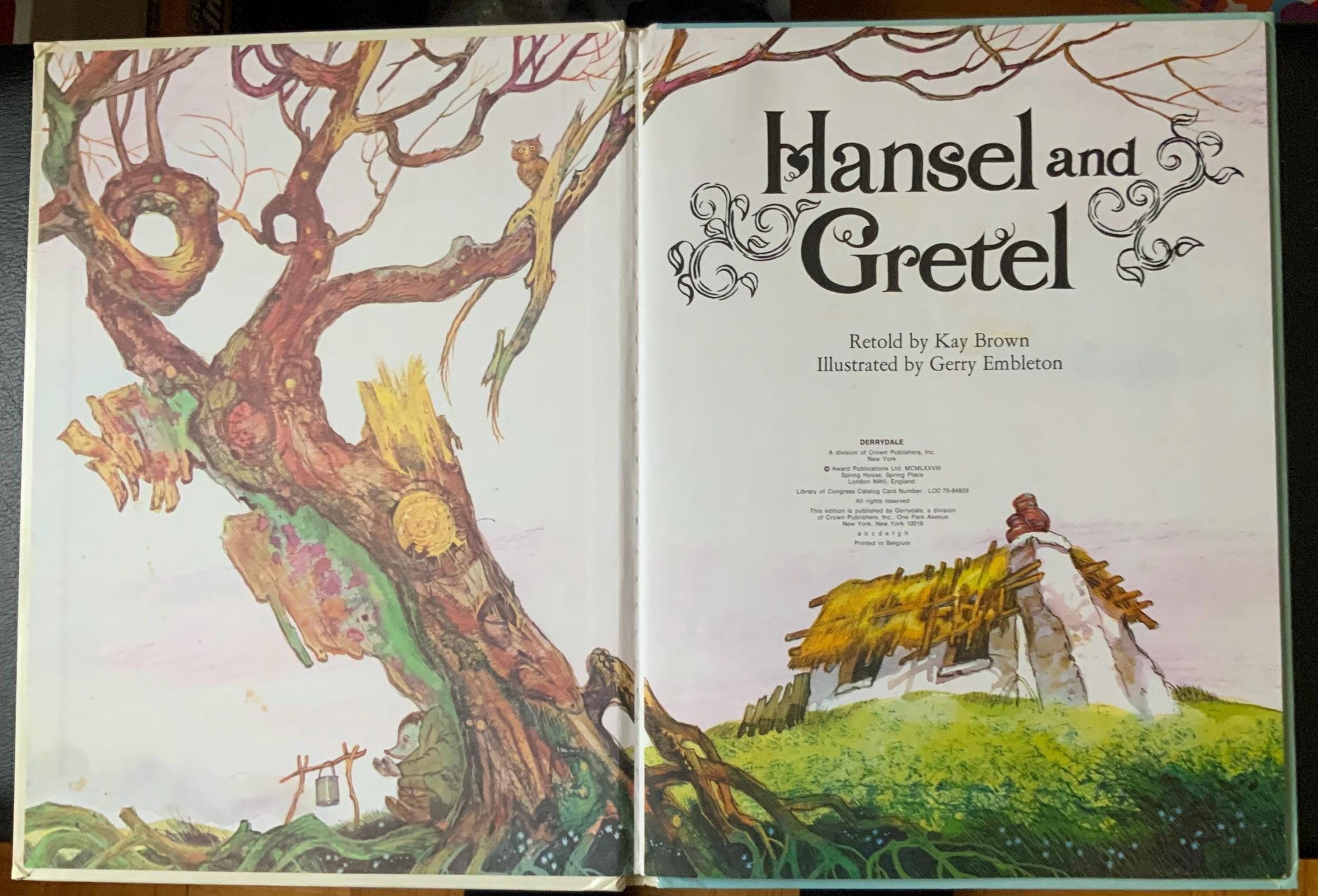 Vintage Hansel and Gretel Storybook| Derry Dale Classics
