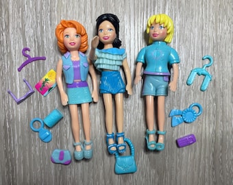 Lalki Polly Pocket w stylu vintage – miniaturowe lalki Y2K z początku XXI wieku z akcesoriami
