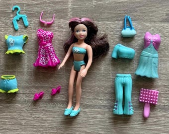 Vintage Polly Pocket Dolls with Rooted Hair & Magnetic Clothing | 1999–2000s