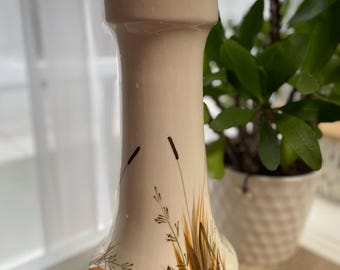ヴィンテージ バッサーノ花瓶：イタリア製手描き陶器、葦の装飾 - Etsy