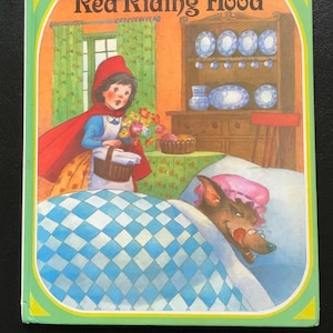 Vintage Sleeping Beauty & Little Red Riding Hood| Grolier Hardcover Fairy Tale Books| Early 1980s
