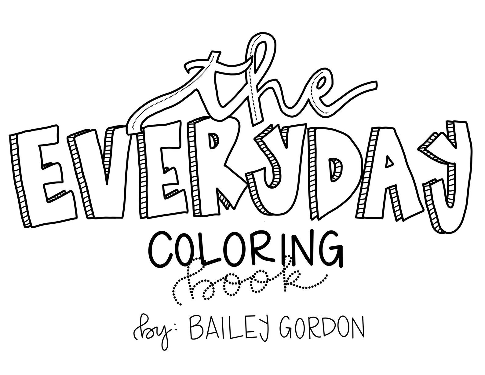 The Everyday Coloring Book - Etsy