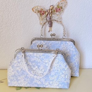 Wedding Purse / Kiss Lock Purse / Lace Purse / Bridal Purse/ Brides Purse / Bridesmaid Wedding Purse / Wedding Handbag / Evening Purse