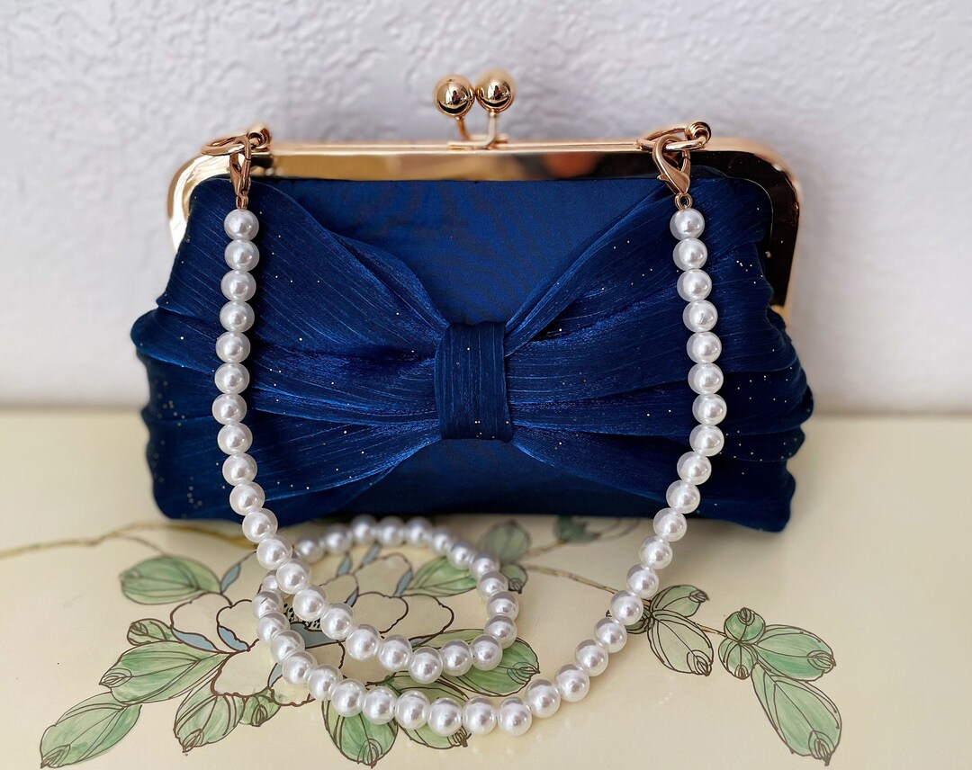 Wedding Purse / Kiss Lock Purse / Floral Lace Purse / Evening Purse