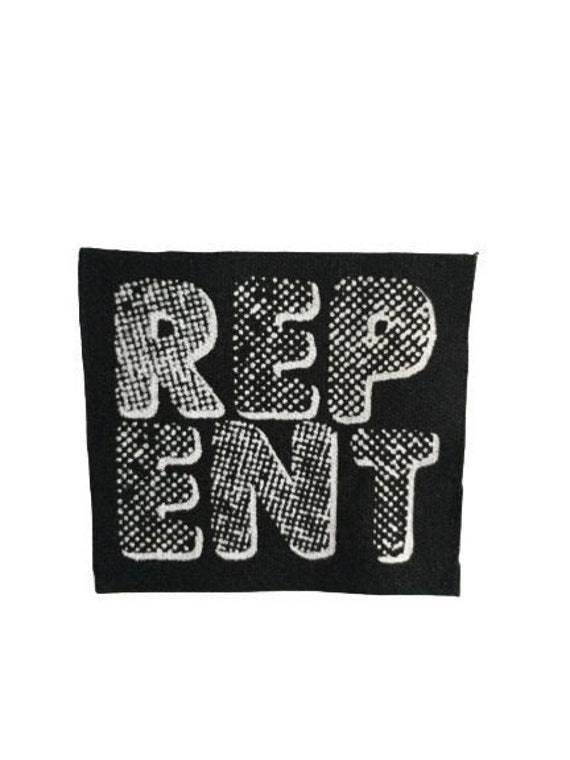 Medium Repent Disco Punk Patch Punk Patches Metal Goth Etsy