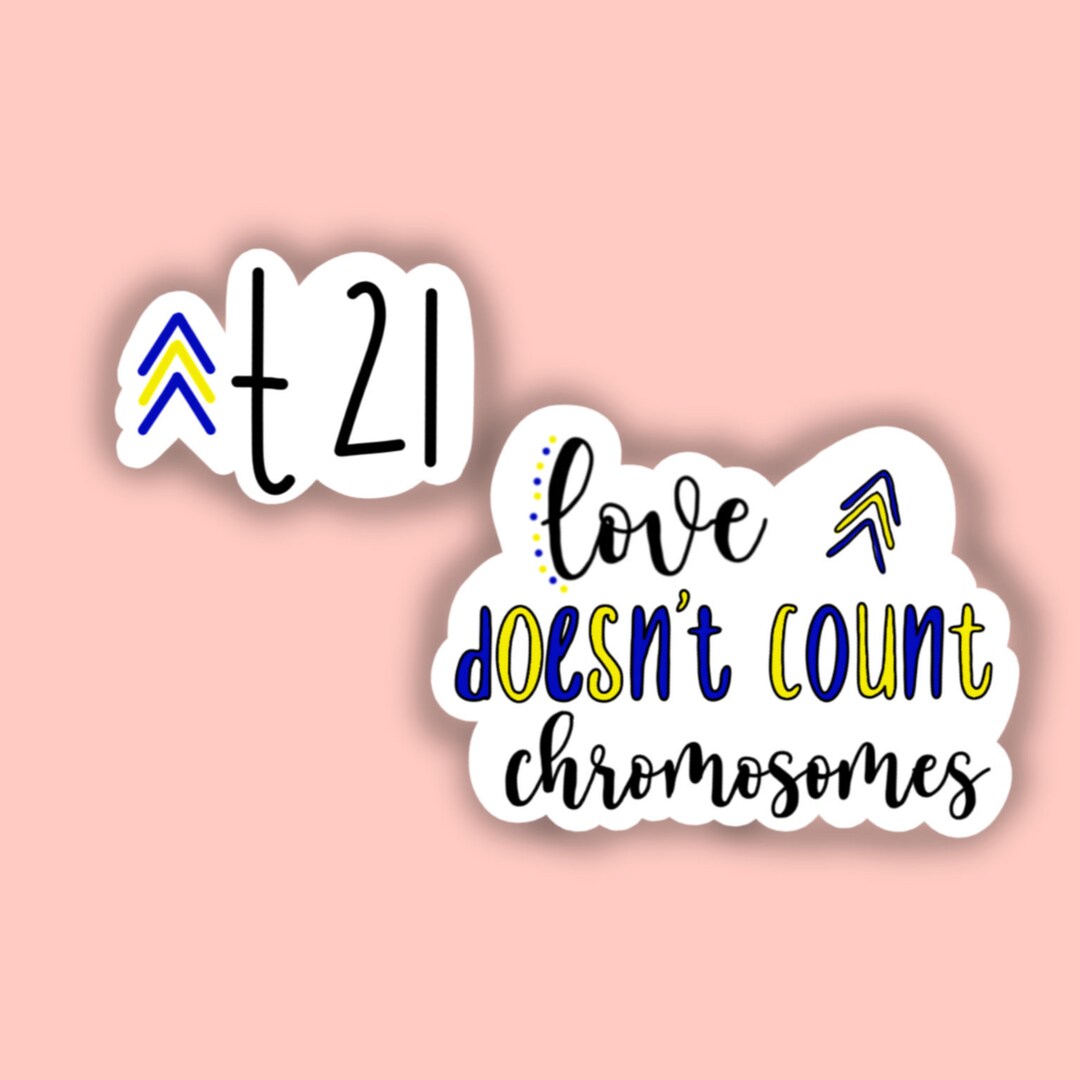 Down Syndrome Awareness Stickers / Individual Stickers or Both, Sticker ...