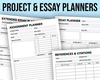 Essay Planner Template Printable for Students | Essay Writing Revision