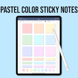 Sticky Note Tabs Pastel 6 Tabs 6.3x10.5cm 10 sheets - School