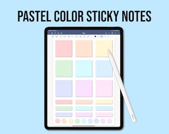 Pastel Colors Sticky Notes | Digital Download