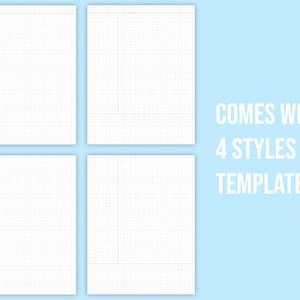 Continuous Cornell Notes Paper Template Sheets | Grid & Lined Digital ...