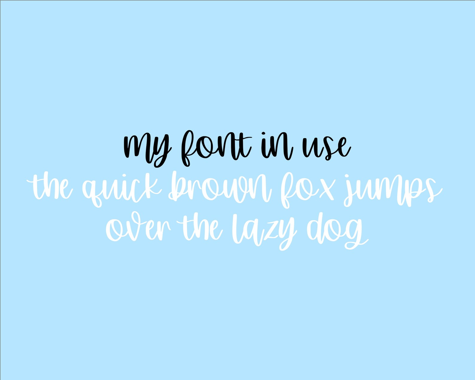 Bouncy Script Calligraphy Handwritten Font - Etsy