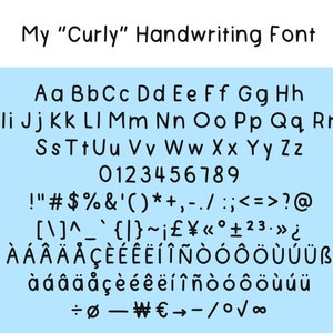 My Handwriting Font Extended Version Etsy
