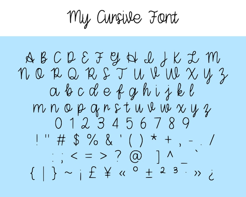 The Ultimate Handwritten Fonts Bundle | 6 Handwriting Font Styles image 5