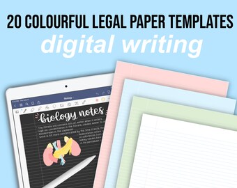 20 Legal Paper Digital Writing Templates