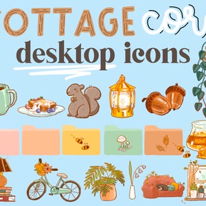 Cottage-Core Folder Desktop Icons | MacBook & Windows Files Downloads