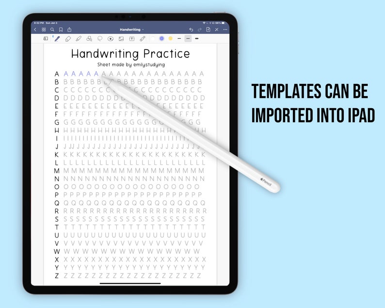 Handwriting Practice Sheets image 4