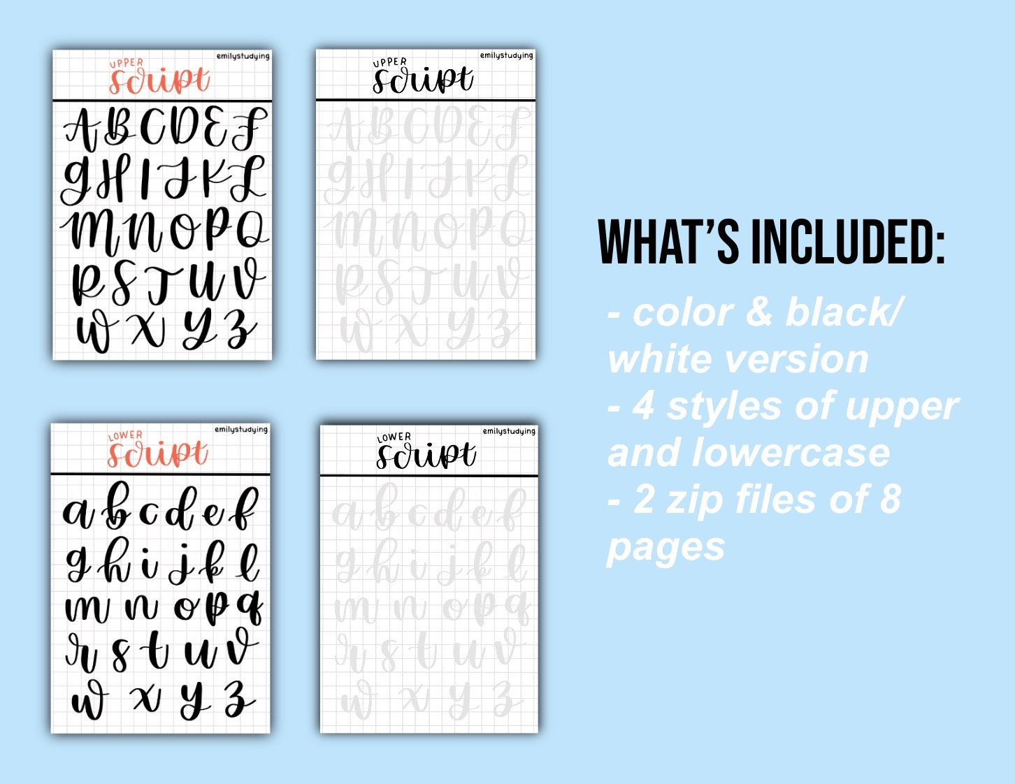Ultimate Handlettering Practice Sheets | Etsy