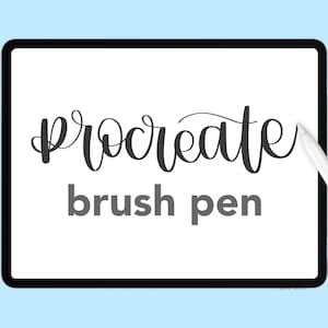 Procreate Brush Calligraphy Pen | iPad Digital HandLettering
