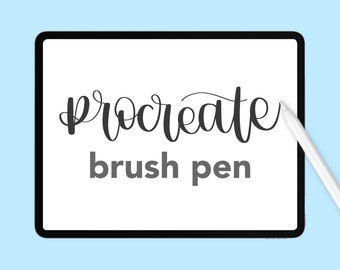 Procreate Brush Calligraphy Pen | iPad Digital HandLettering