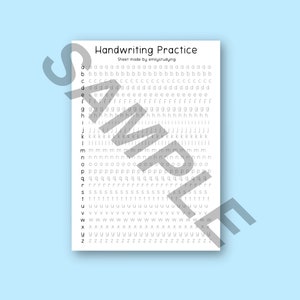 Handwriting Practice Sheets image 6