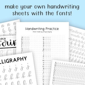 The Ultimate Handwritten Fonts Bundle | 6 Handwriting Font Styles image 10