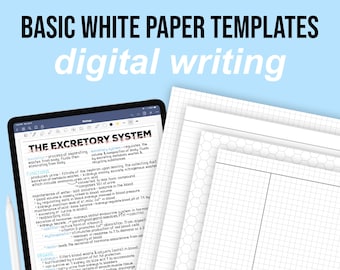 Basic Paper Templates | Grid, Line, Dot, Cornell, Legal, Hexgon