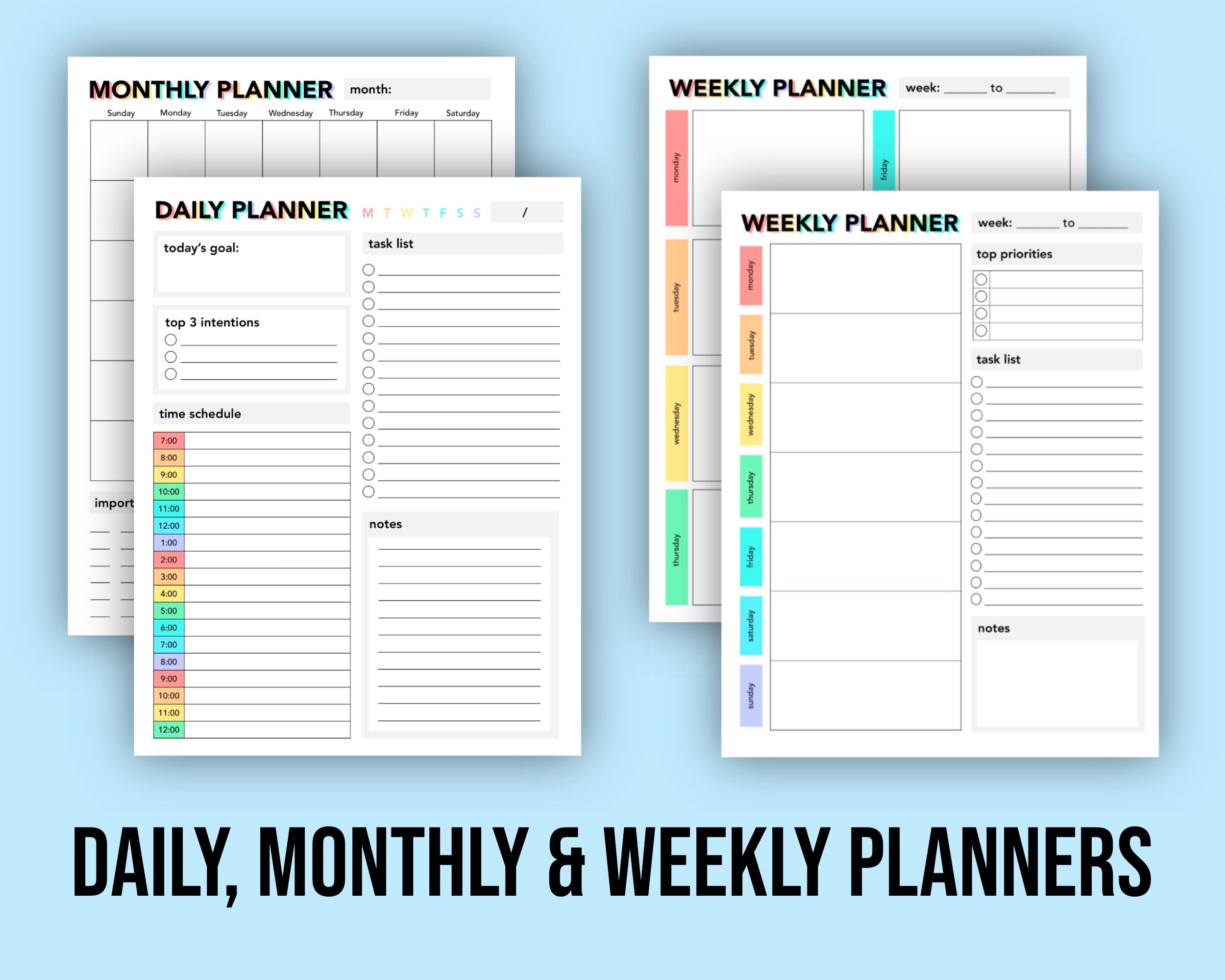 The ULTIMATE Study Planner Bundle for Students Schedule - Etsy Canada