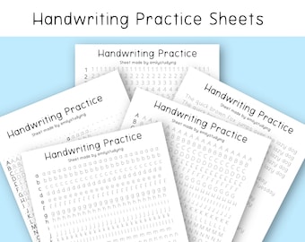 Handwriting Practice Sheets