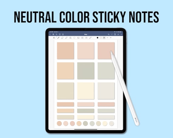 Buy Colors Sticky Notes Digital Online in India - Etsy