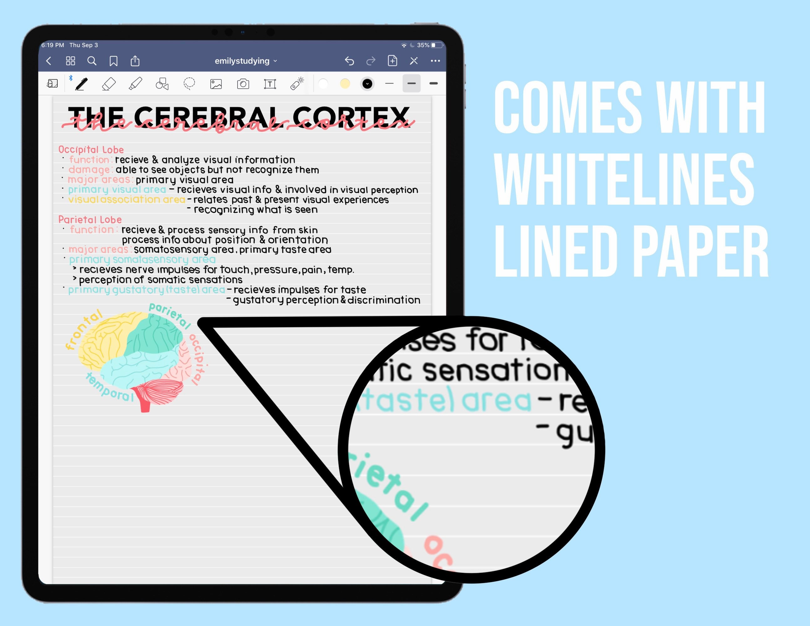 25 Colorful Lined Paper Templates | Digital Writing - Etsy