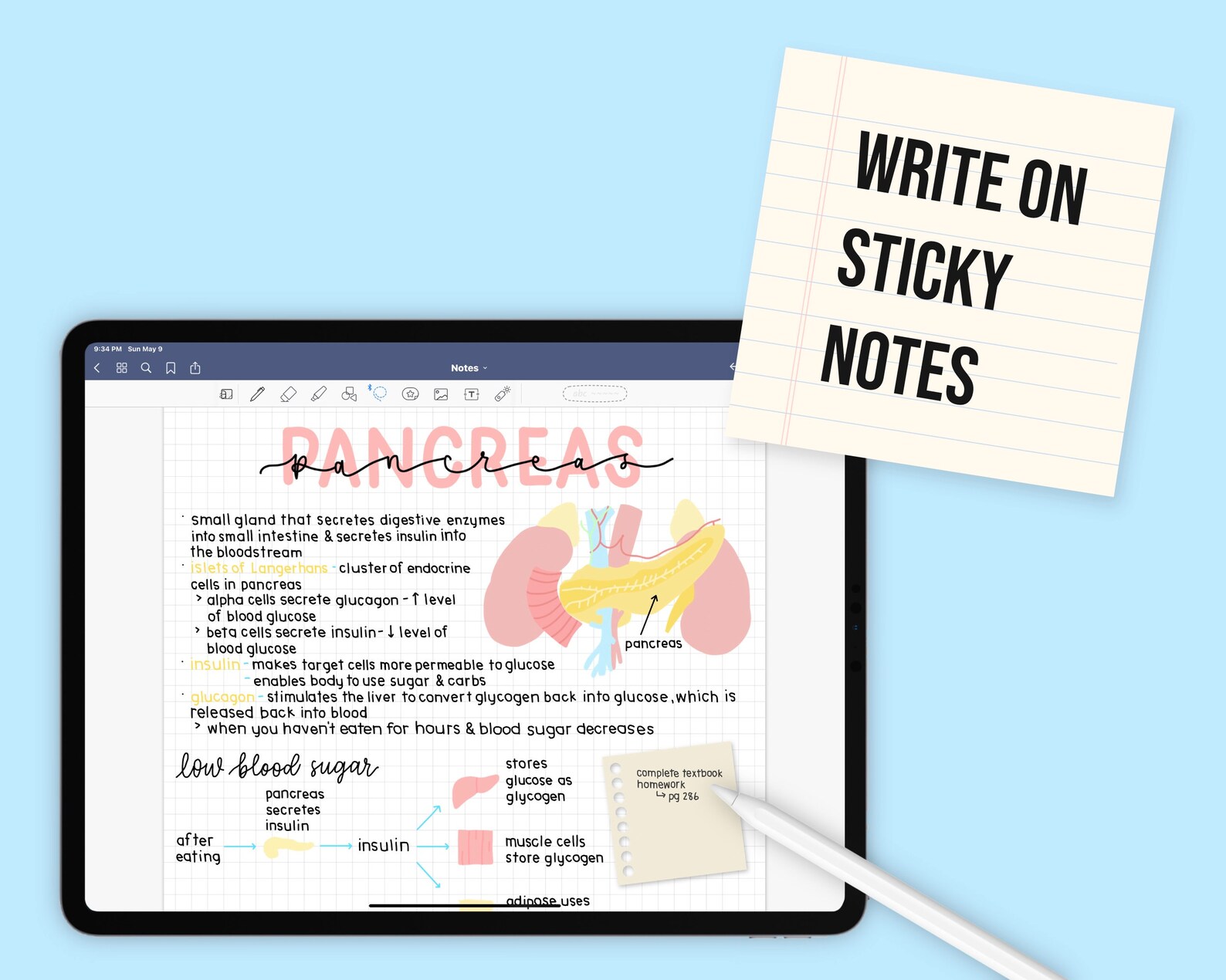 Aesthetic Beige Digital Sticky Notes | Etsy