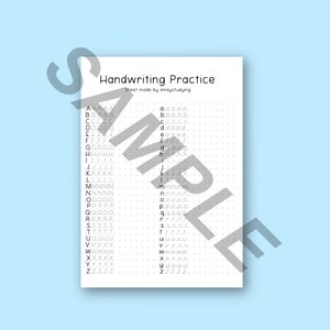Handwriting Practice Sheets image 7