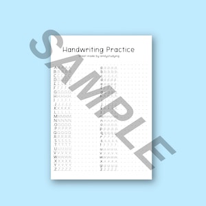 May include: A black and white printable worksheet with dotted lines for handwriting practice. The worksheet includes the alphabet from A to Z in uppercase and lowercase letters.