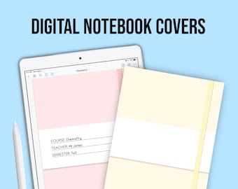 Pastel Digital Notebook Covers