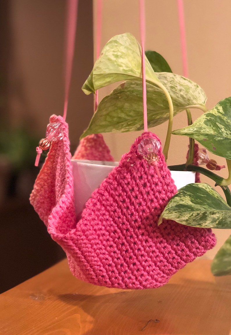 plant decor Handmade decorative indoor plant hammock plant hangerholder