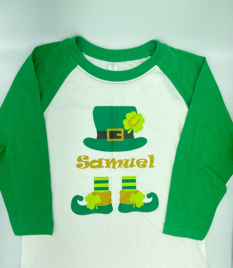 Boys Leprechaun St Patrick/'s Day Shirt Customize Family St Patrick/'s Day Shirts Boys Shamrock and Horseshoe Shirt St Patrick/'s Day Gift