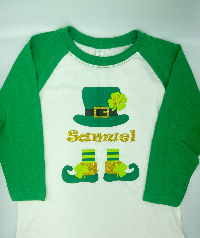 Boys Leprechaun St Patrick/'s Day Shirt Customize Family St Patrick/'s Day Shirts Boys Shamrock and Horseshoe Shirt St Patrick/'s Day Gift
