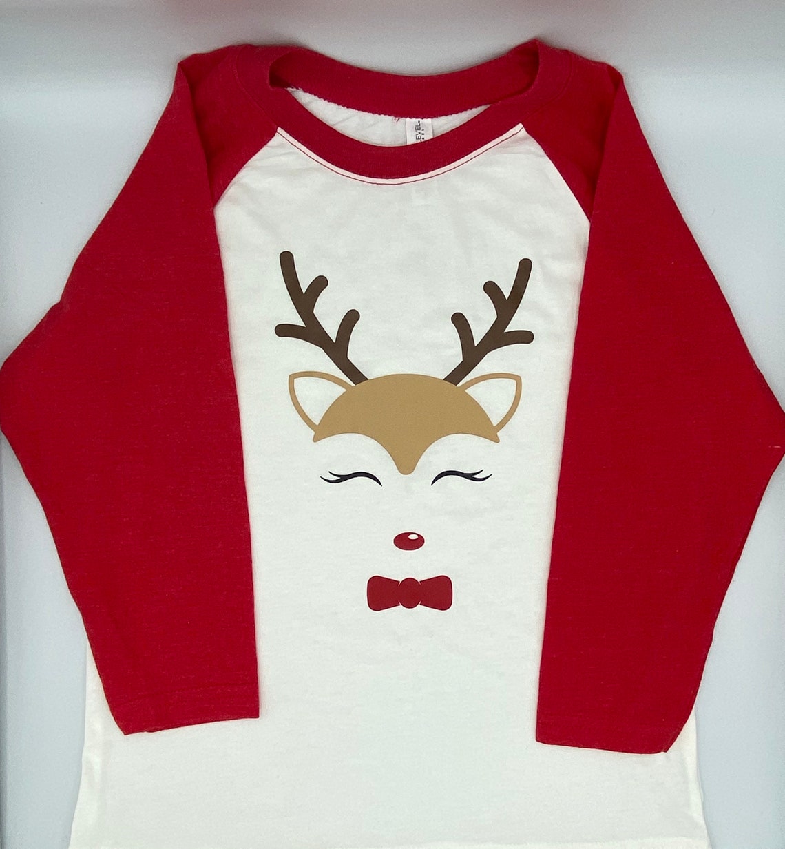 Boys Reindeer Shirt, Christmas Reindeer, Cute Reindeer Shirt, Childrens Christmas Shirt, Holiday