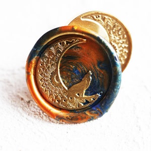 Wolf King Moon Wachssiegel Wachs, Custom Wax Seal Kit, Wachsstempel, Siegelwachsstempel