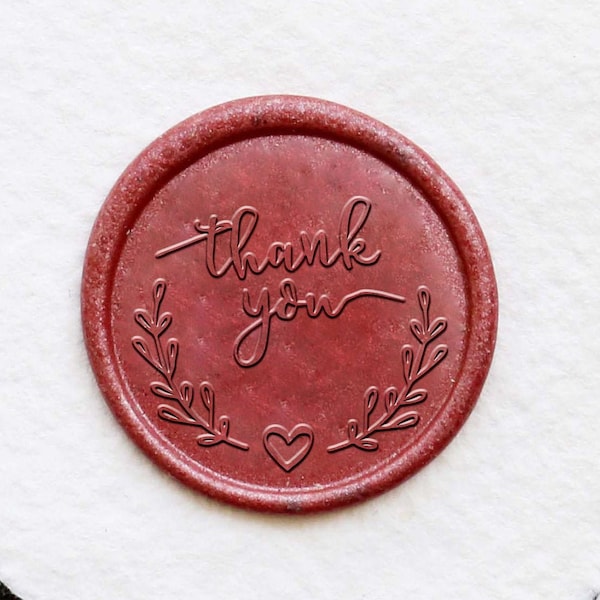 Thank you wax seal Wax, Custom wax Seal Kit, wax stamp, sealing wax stamp