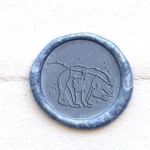 Ursa Major Constellation lakzegel Wax, aangepaste waszegel Kit, wasstempel, zegellakstempel